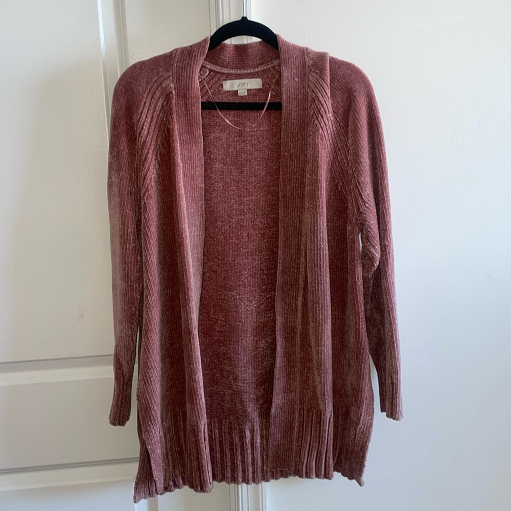 LOFT chenille cardigan